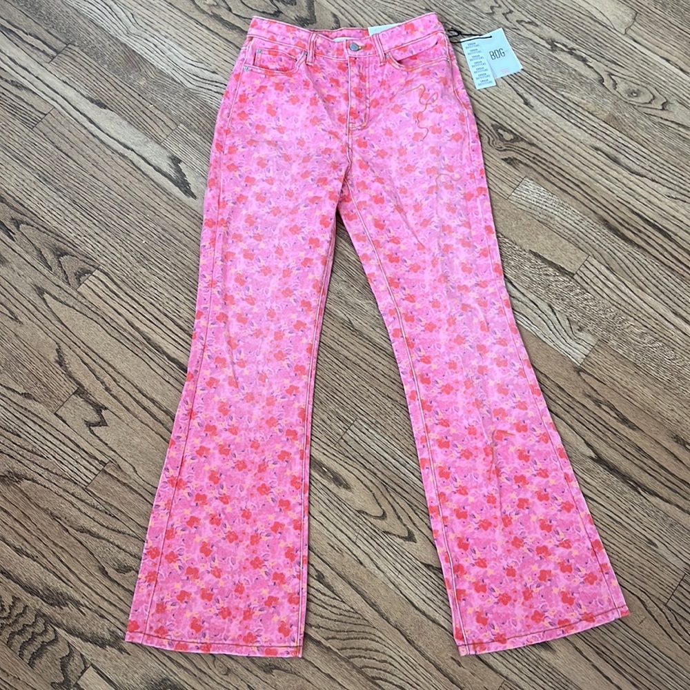 BDG High-Rise Flare Jeans Floral *BRAND NEW* size 26